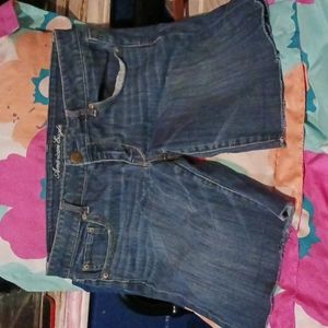 American eagle blue jean shorts